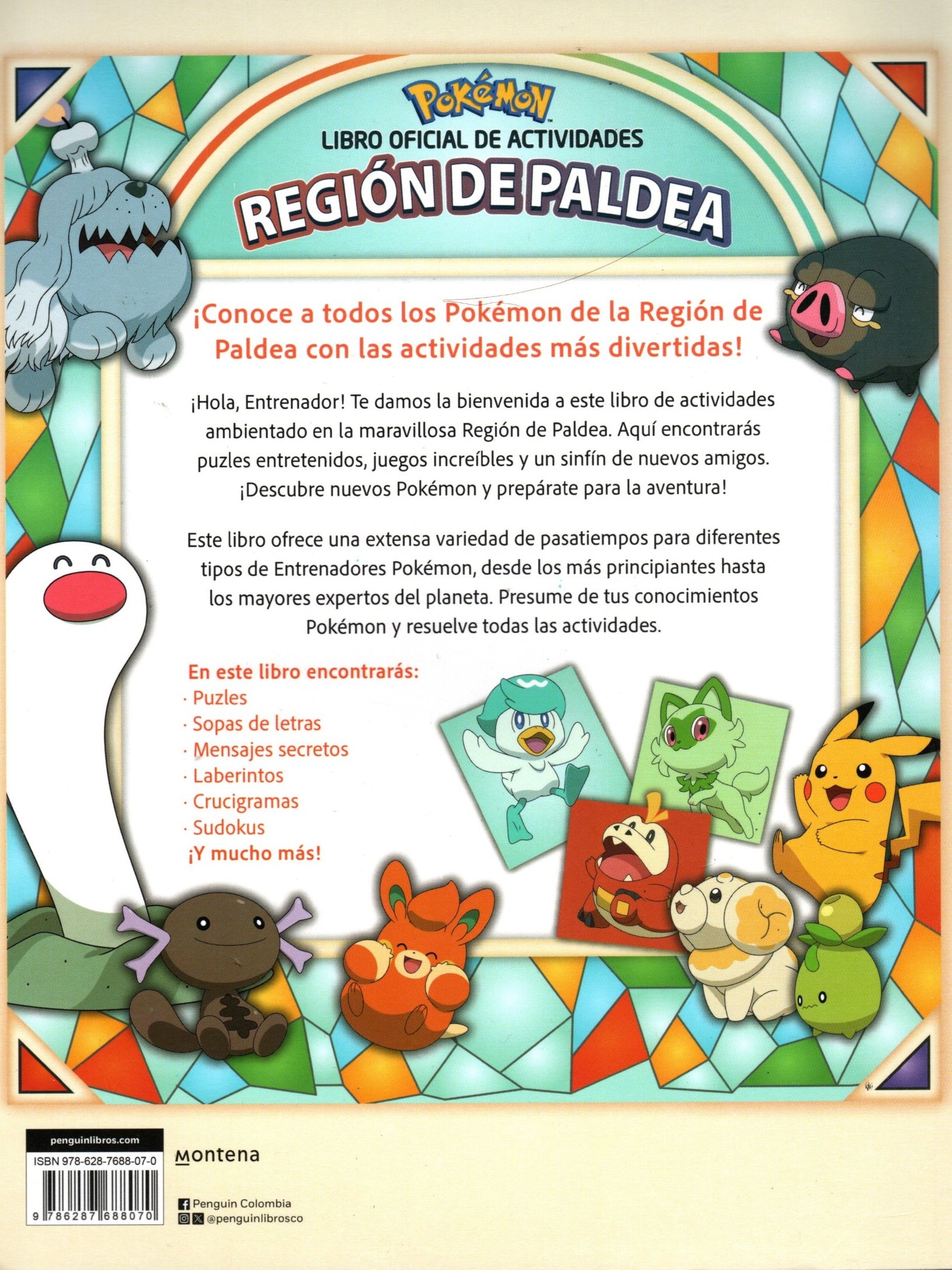 Libro The Pokémon Company - Libro oficial de actividades - Región de Paldea (Colección Pokémon)