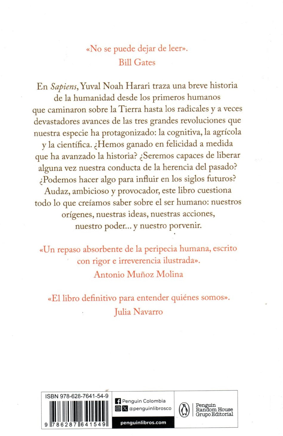 Libro Yuval Noah Harari - Sapiens. De animales a dioses