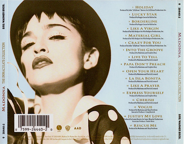 CD Madonna – The Immaculate Collection