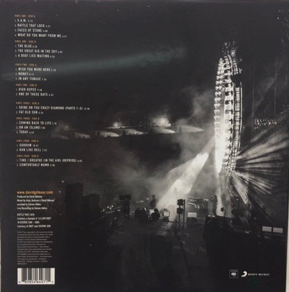 LP X4 David Gilmour – Live At Pompeii