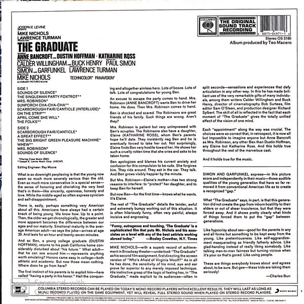 LP Simon & Garfunkel, Dave Grusin ‎– The Graduate (Original Sound Track Recording)