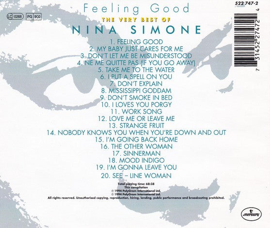 CD Nina Simone – Feeling Good (The Very Best Of Nina Simone)