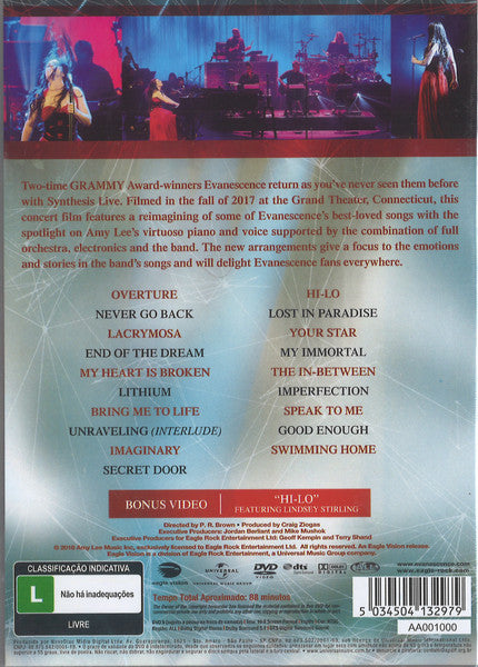 DVD  Evanescence – Synthesis Live