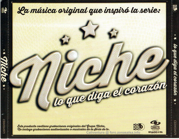 CDX2 + DVD Grupo Niche ‎– Niche, Lo Que Diga El Corazòn