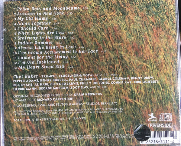 CD Chet Baker - The Art Of The Ballad