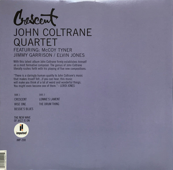 LP John Coltrane Quartet - Crescent