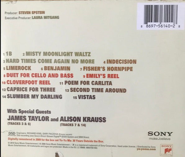 CD Yo-Yo Ma • Edgar Meyer • Mark O'Connor – Appalachian Journey