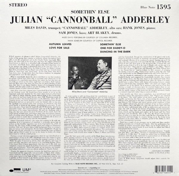 LP Cannonball Adderley – Somethin' Else