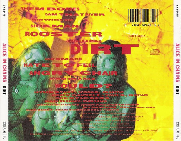 CD Alice In Chains ‎– Dirt