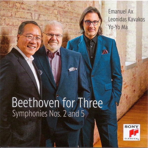 CD Emanuel Ax, Leonidas Kavakos*, Yo-Yo Ma, Beethoven* – Beethoven for Three - Symphonies Nos. 2 and 5