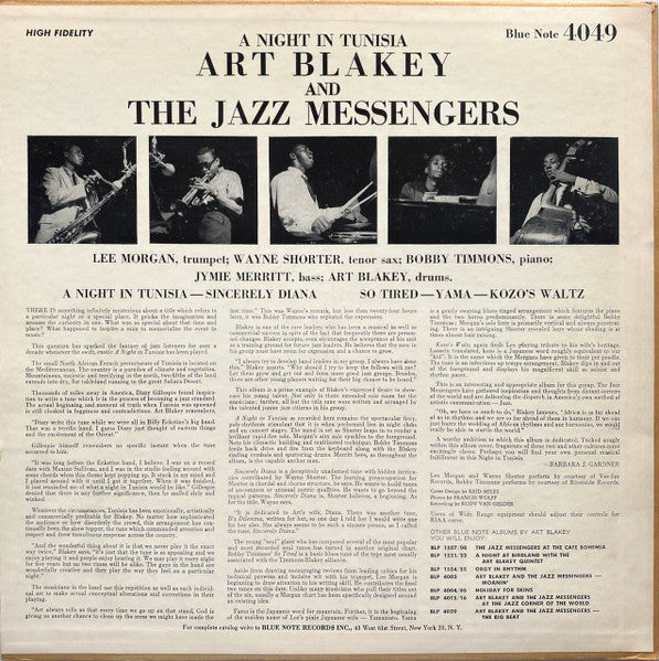 LP Art Blakey & The Jazz Messengers – A Night In Tunisia