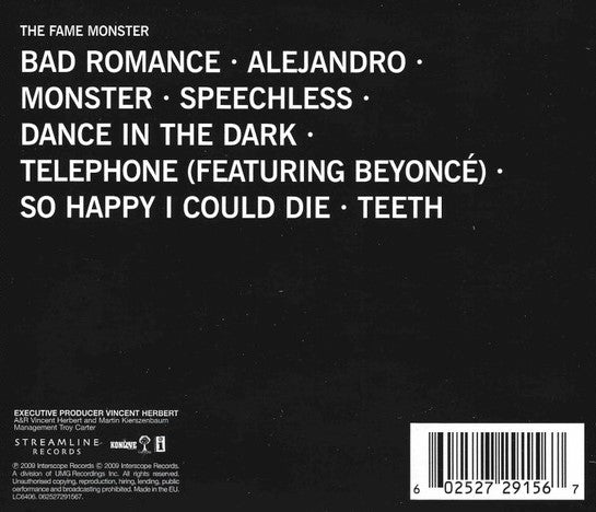 CD Lady Gaga ‎– The Fame Monster