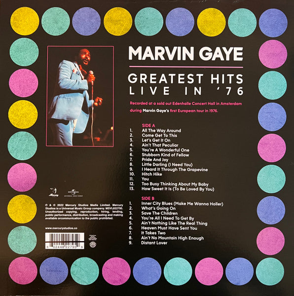 LP Marvin Gaye – Greatest Hits Live In '76