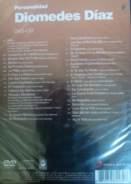 CD + DVD Diomedes Diaz – Personalidad Grandes Exitos