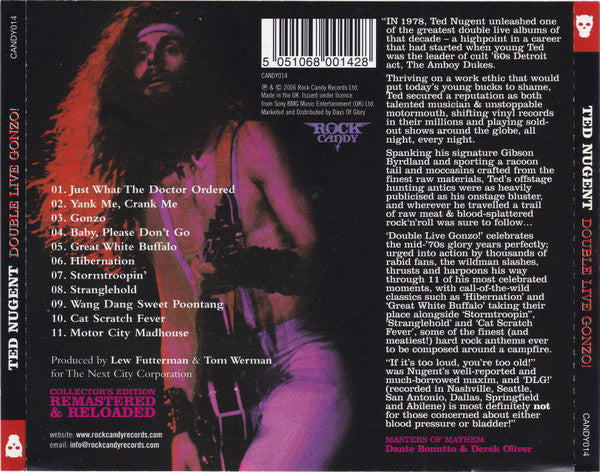 CD Ted Nugent – Double Live Gonzo