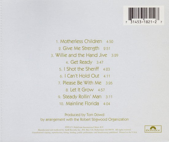 CD Eric Clapton – 461 Ocean Boulevard