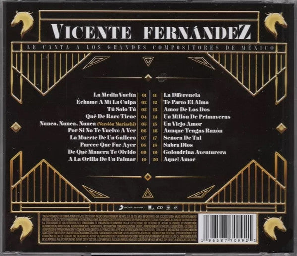 CD Vicente Fernández - Le Canta A Los Grandes Compositores De México