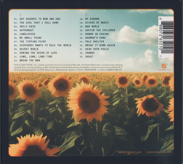 CD Tears For Fears – Songs For A Nervous Planet