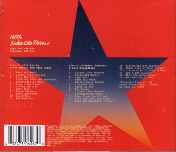CDX2 INXS – Listen Like Thieves