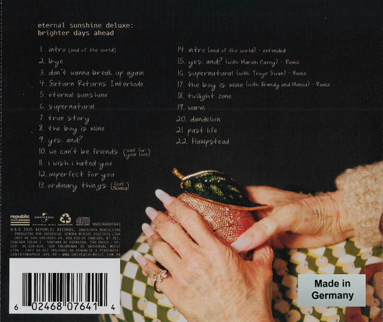 CD Ariana Grande – Eternal Sunshine Deluxe: Brighter Days Ahead