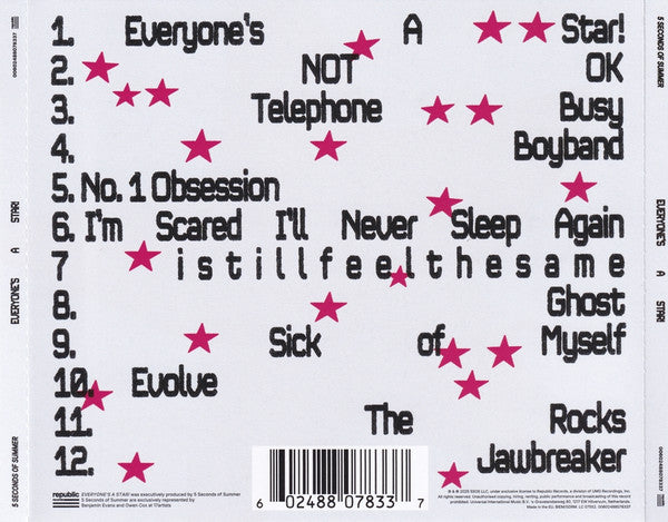 CD 5 Seconds Of Summer – Everyone's A Star!