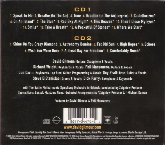 CDX2 David Gilmour – Live In Gdańsk