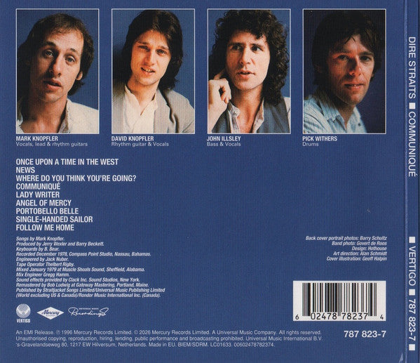 CD Dire Straits – Communiqué