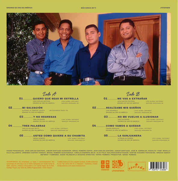 LP Binomio De Oro De América – Más Cerca De Ti