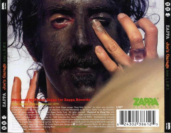 CD Farnk Zappa – Joe's Garage Acts 1, 2 & 3