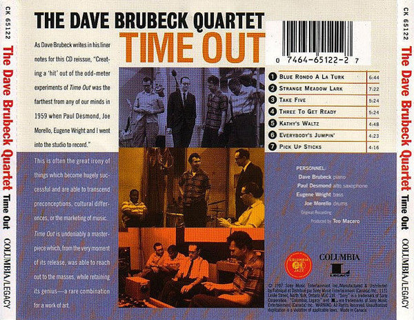 CD The Dave Brubeck Quartet – Time Out