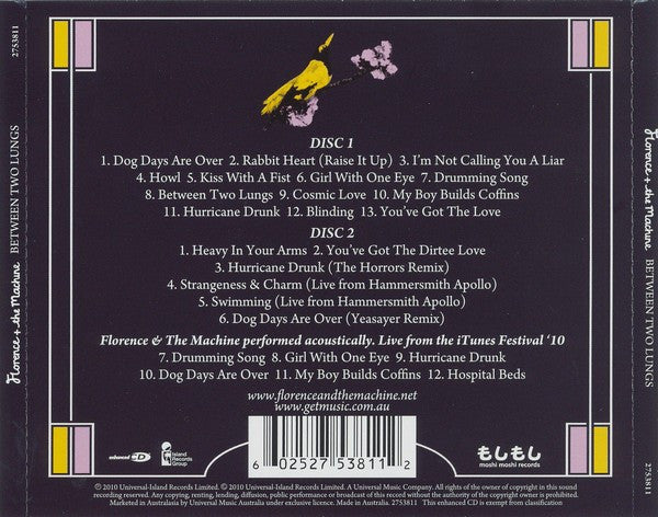 CDX2 Florence + The Machine* – Between Two Lungs|
