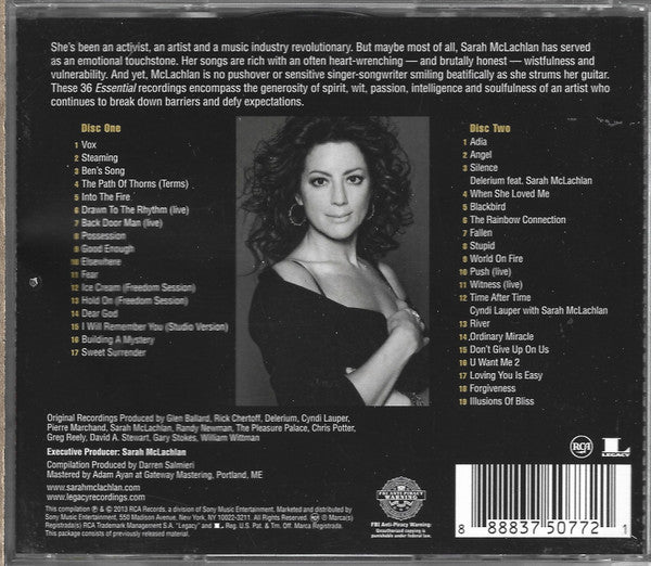 CDx2 Sarah McLachlan – The Essential Sarah McLachlan