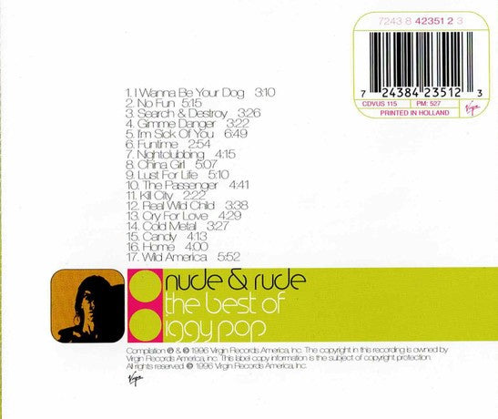 CD Iggy Pop – Nude & Rude: The Best Of Iggy Pop