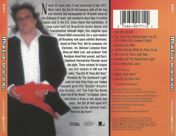 CD Meat Loaf – Bat Out Of Hell