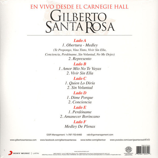 LPX3 Gilberto Santa Rosa – En Vivo Desde El Carnegie Hall