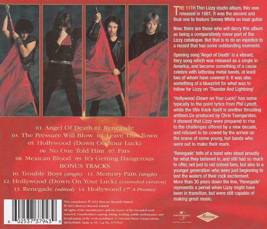CD Thin Lizzy – Renegade