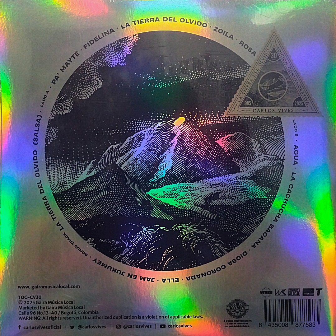 LP Carlos Vives – La Tierra Del Olvido (Edición Conmemorativa) 1995 - 2025