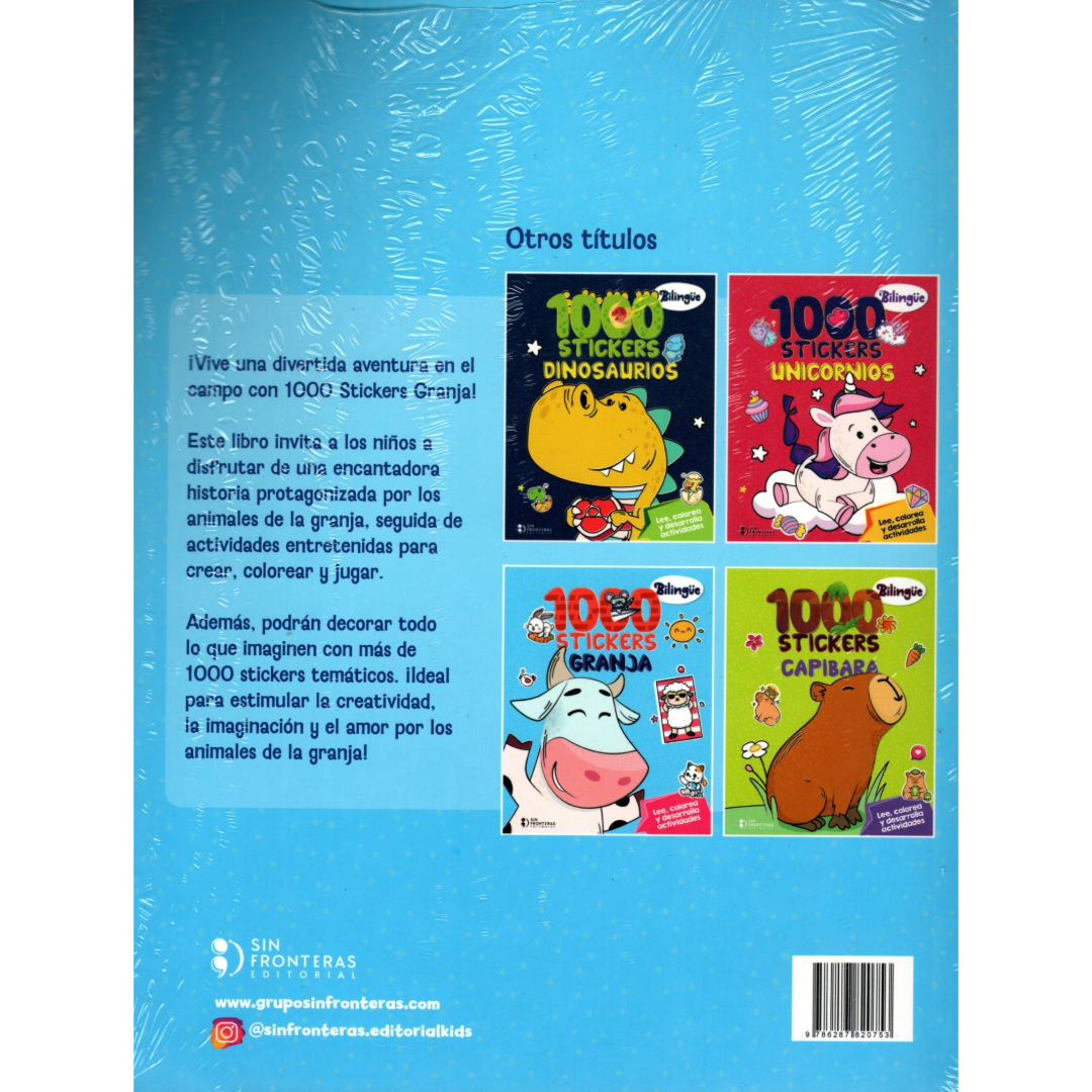 Libro 1.000 Stickers Granja