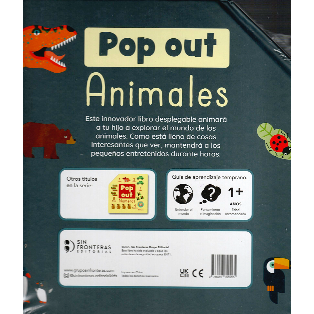 Libro Pop out animales
