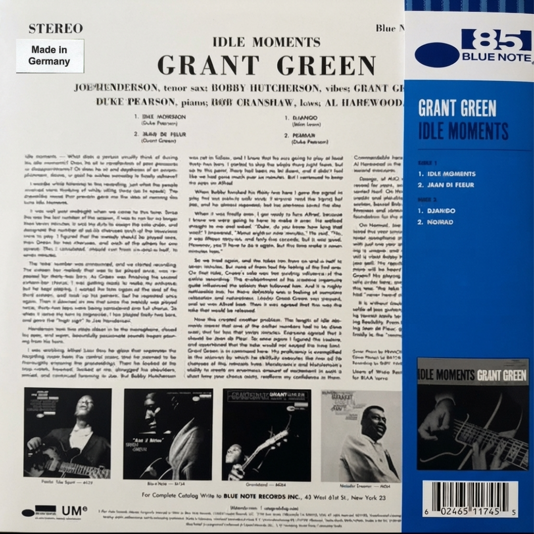 LP Grant Green – Idle Moments