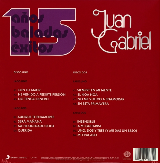 LPX2 Juan Gabriel – 15 Años Baladas Exitos