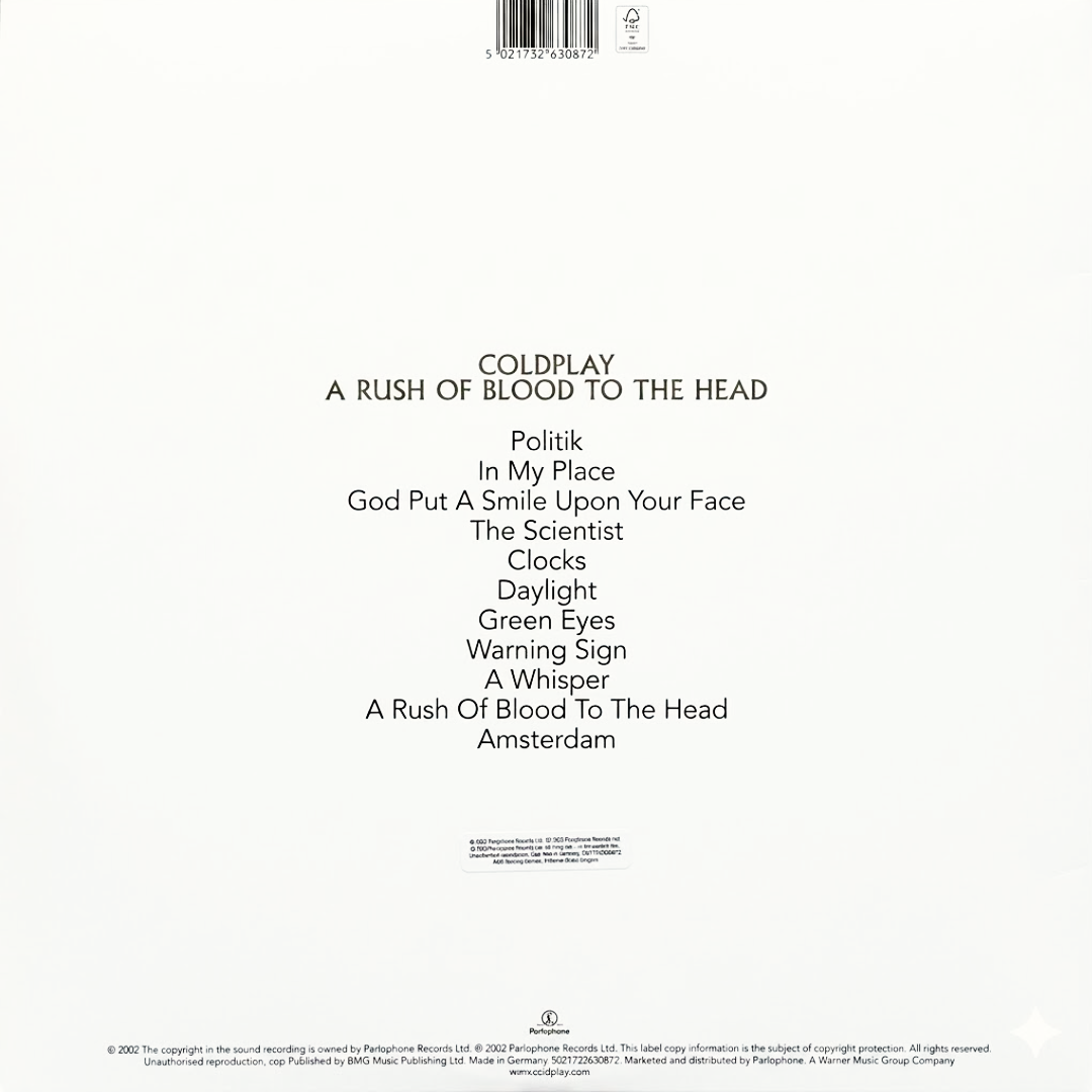 LP Coldplay – A Rush Of Blood To The Head