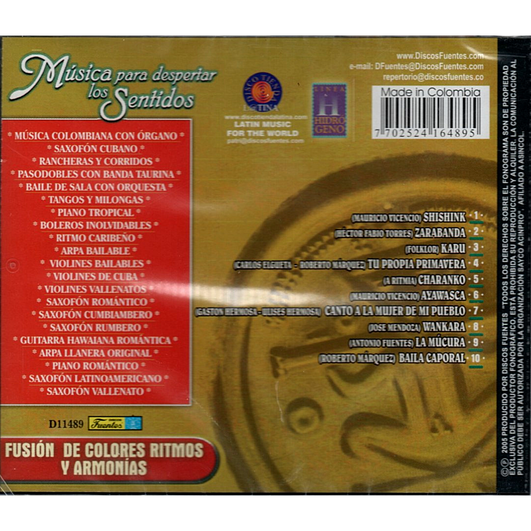 CD A Ritmia – Música Para Despertar Los Sentidos: Fusión De Colores Ritmos Y Armonías