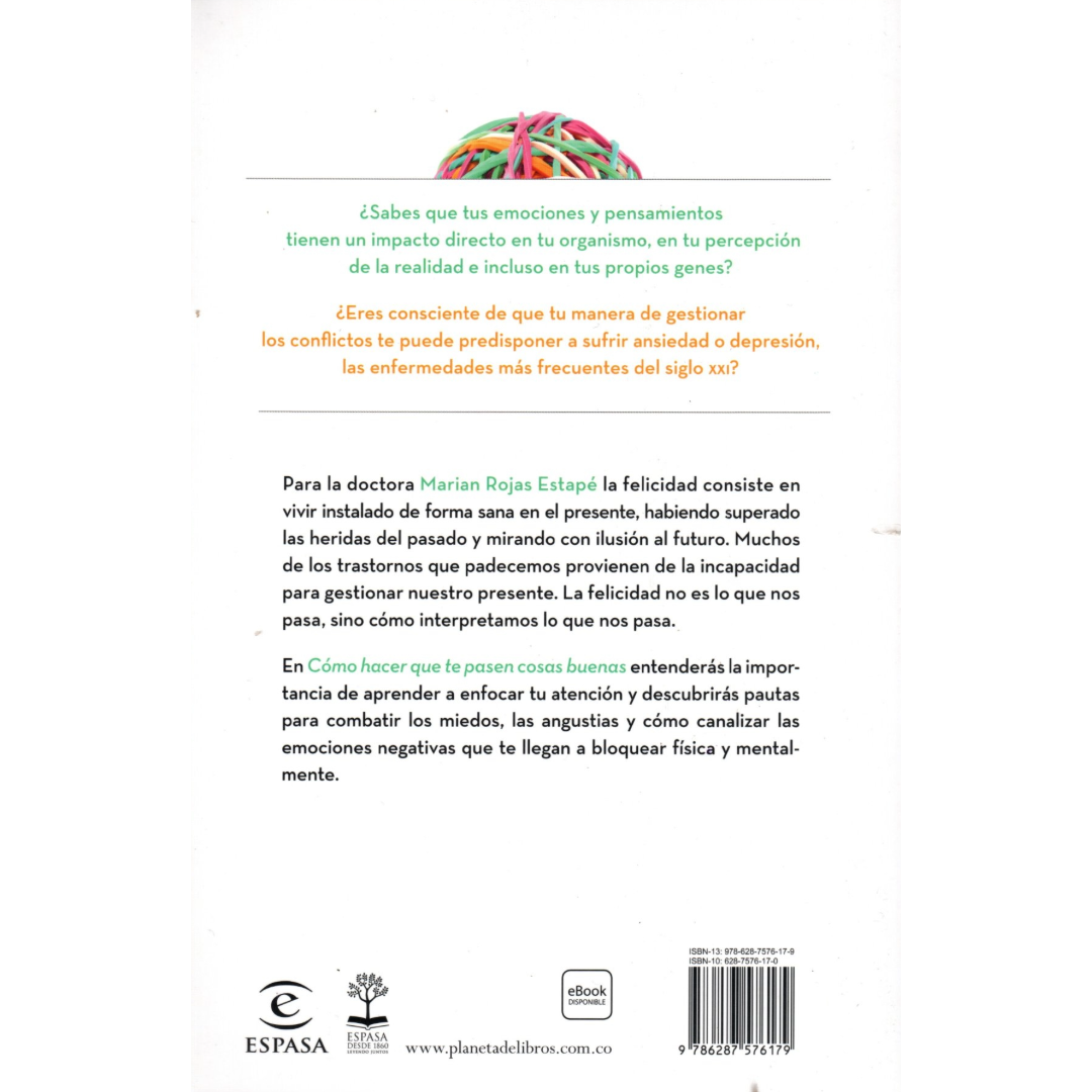 Libro Marian Rojas Estapé - Cómo hacer que te pasen cosas buenas