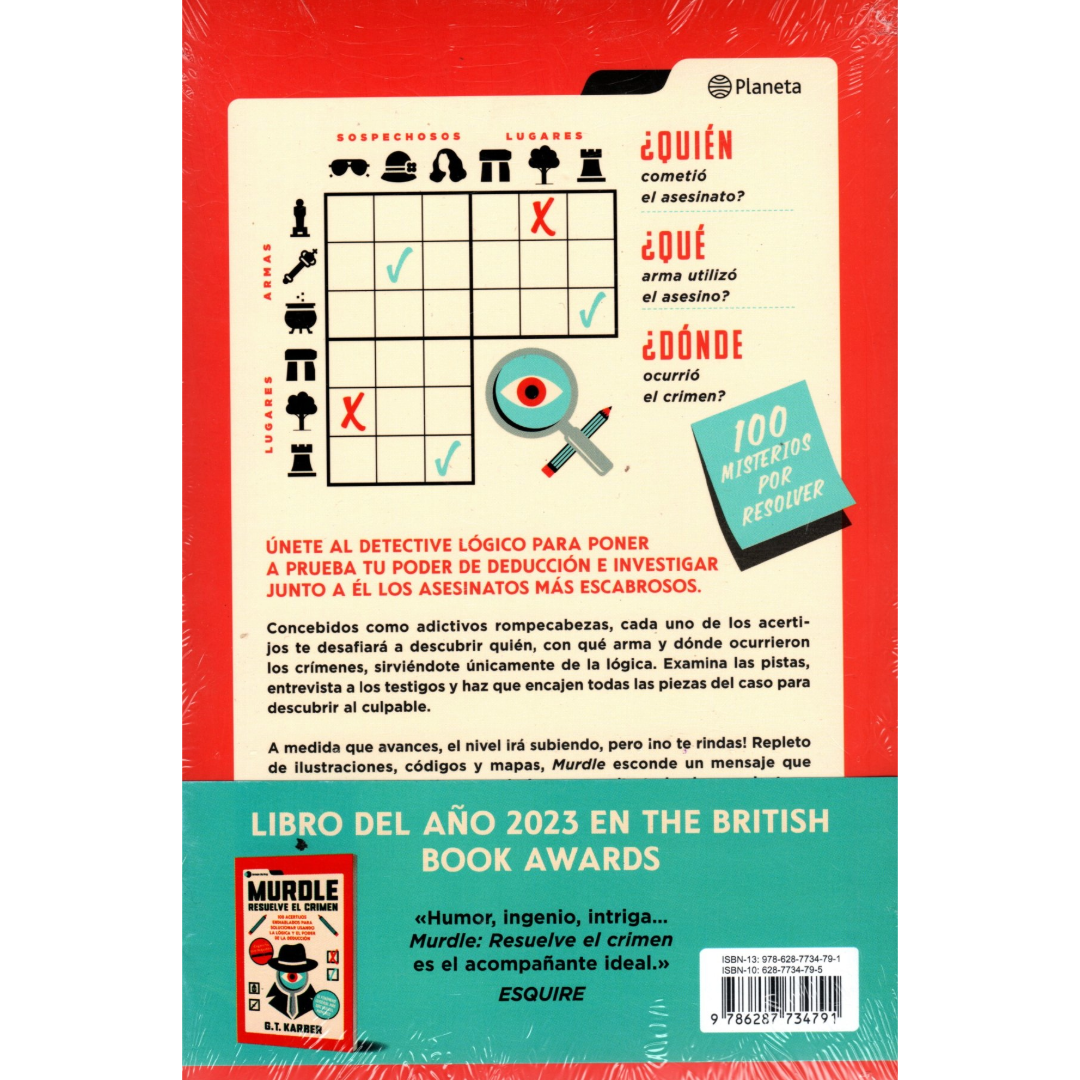 Libro G. T. Karber - Murdle: Resuelve el crimen