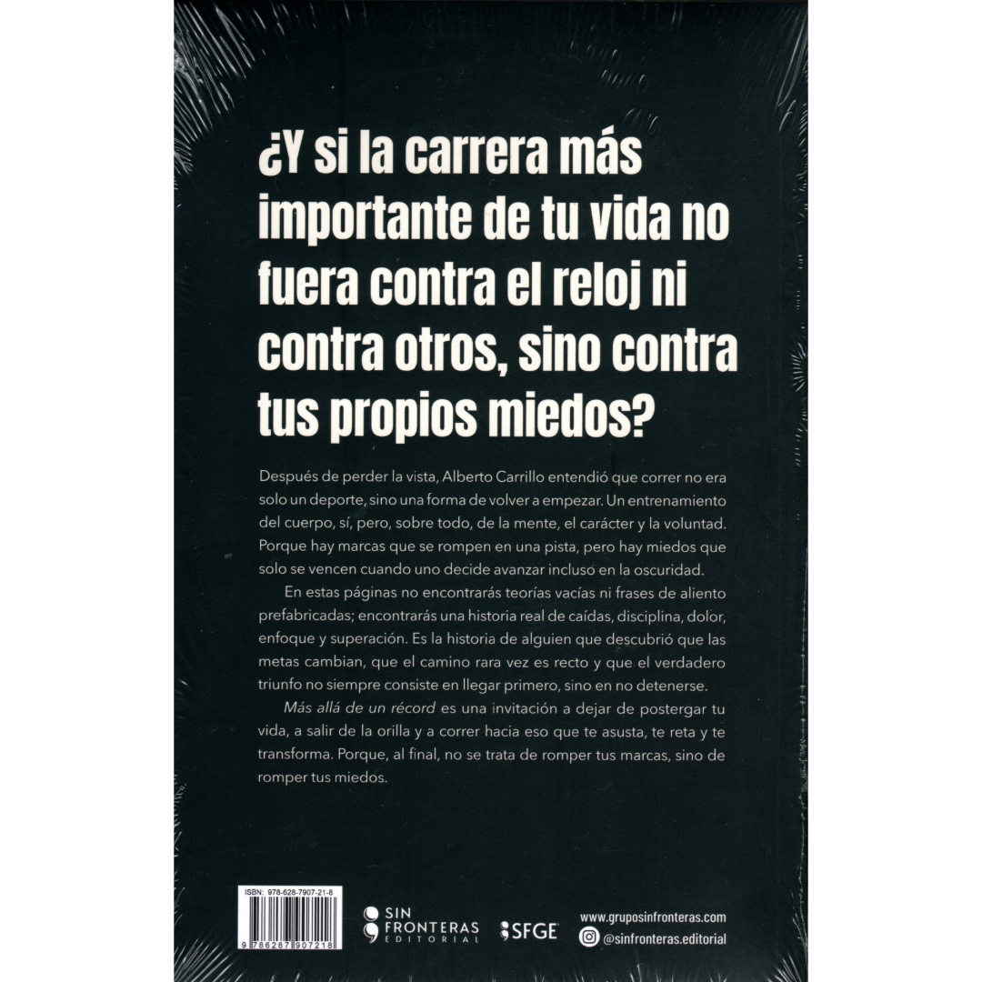 Libro Alberto Carrillo - Más Allá Del Récord