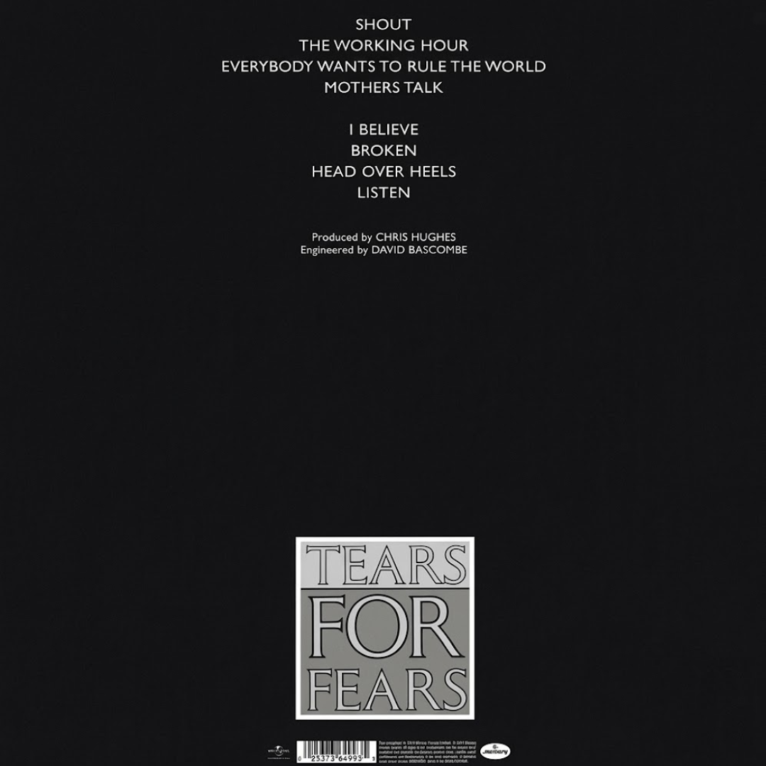LP Tears For Fears – Songs From The Big Chair