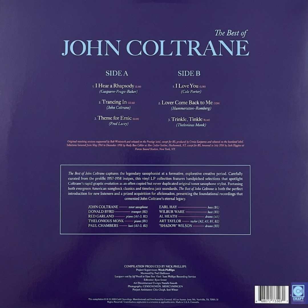 LP John Coltrane – The Best of John Coltrane