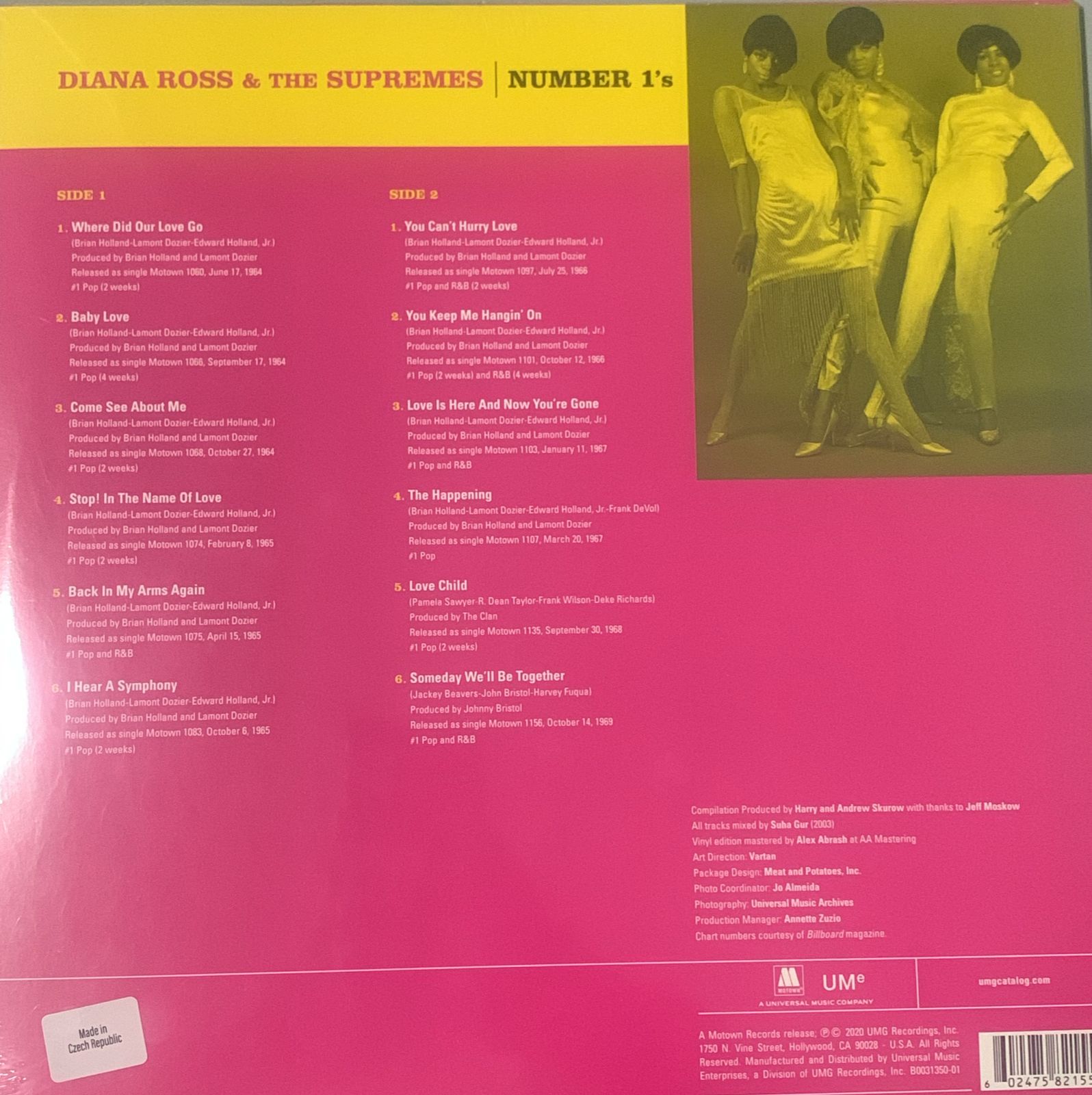 LP Diana Ross & The Supremes Soul - Number Ones 1