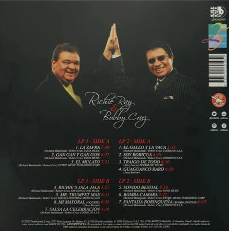 LP Richie Ray & Bobby Cruz - A Lifetime Of Hits ... Live!
